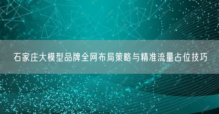 石家庄大模型品牌全网布局策略与精准流量占位技巧