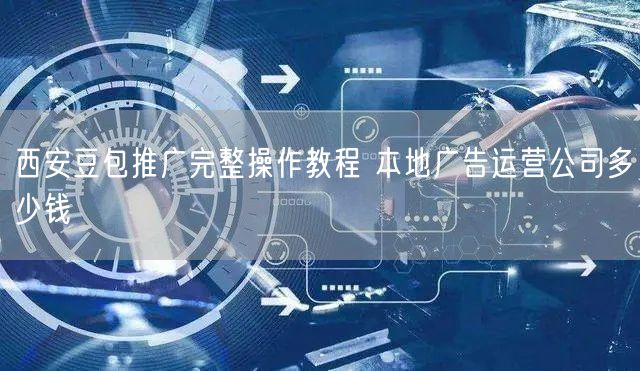 西安豆包推广完整操作教程 本地广告运营公司多少钱
