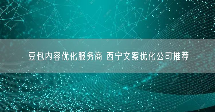 豆包内容优化服务商 西宁文案优化公司推荐