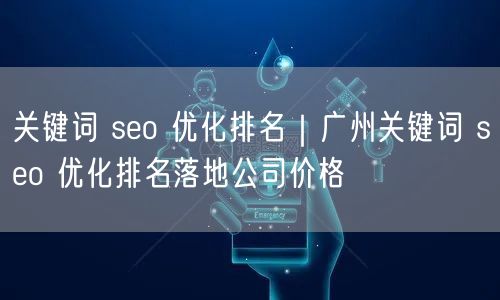 关键词 seo 优化排名｜广州关键词 seo 优化排名落地公司价格