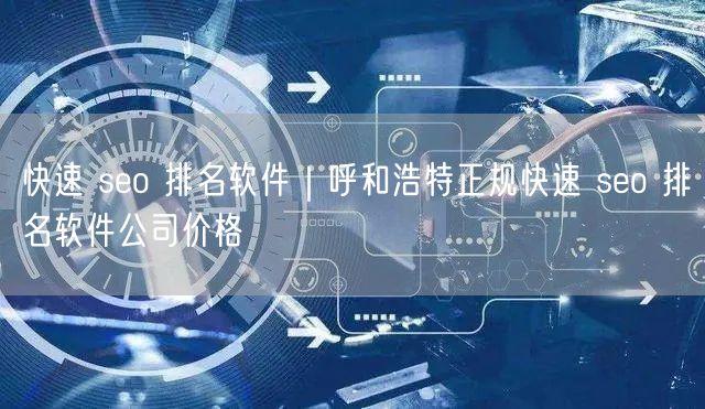 快速 seo 排名软件｜呼和浩特正规快速 seo 排名软件公司价格