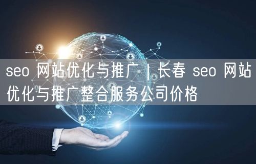 seo 网站优化与推广｜长春 seo 网站优化与推广整合服务公司价格