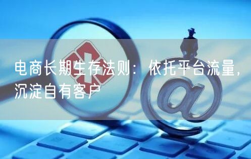 电商长期生存法则：依托平台流量，沉淀自有客户
