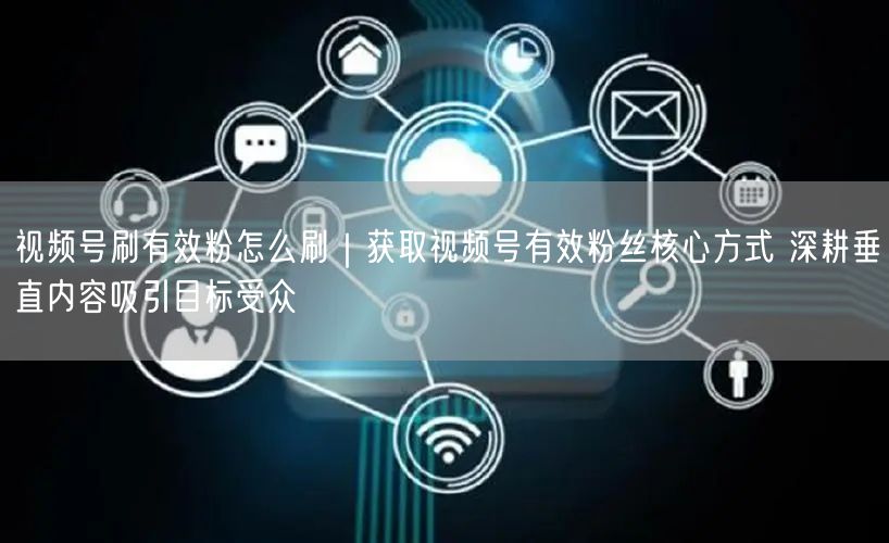 视频号刷有效粉怎么刷｜获取视频号有效粉丝核心方式 深耕垂直内容吸引目标受众